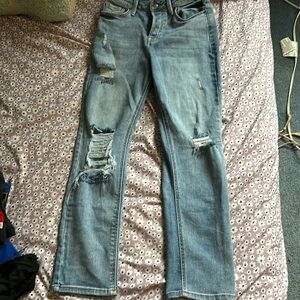 Women’s size 25 ripped jeans.